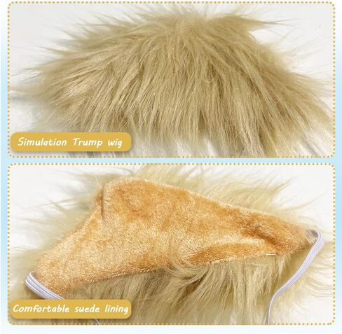 Cat Wig Pet Costume, Dog Head Wear Apparel Toy for Halloween, Christmas, Parties, Festivals in Kuwait