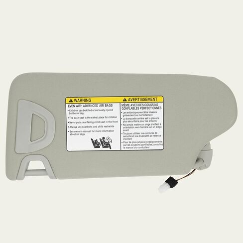 Driver Left & Passenger Right Side Sun Visor Replacement Compatible with Nissan Altima 2013 2014 2015 2016 2017 2018 with Light Switch 96401-3TA2A Color Beige in Kuwait