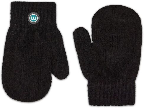 MeMoi Kids Cozy Rayon-Blend Basic Ribbed Knit Mittens in Saudi Arabia