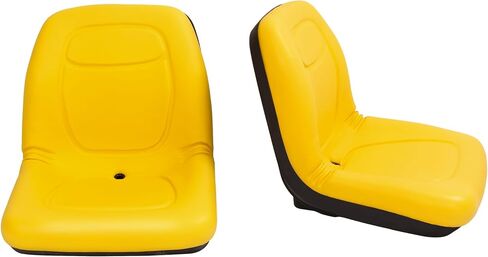 KUAFU Pair Tractor Seat Compatible with John Deere Gator 4X2HPX 4X4HPX XUV 620i XUV 850D F735 F725 F710 Replacement for VG11696 2PCS Plastic Yellow (PU) in Kuwait