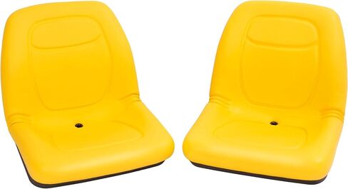 KUAFU Pair Tractor Seat Compatible with John Deere Gator 4X2HPX 4X4HPX XUV 620i XUV 850D F735 F725 F710 Replacement for VG11696 2PCS Plastic Yellow (PU) in Kuwait