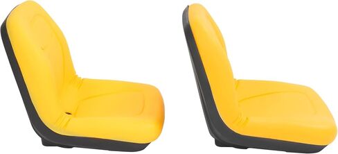 KUAFU Pair Tractor Seat Compatible with John Deere Gator 4X2HPX 4X4HPX XUV 620i XUV 850D F735 F725 F710 Replacement for VG11696 2PCS Plastic Yellow (PU) in Kuwait