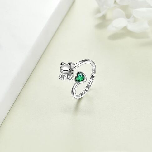 POPLYKE Panda Ring 925 Sterling Silver Panda Adjustable Open Rings Panda Jewelry Gifts for Women Girls Size 7 in Saudi Arabia