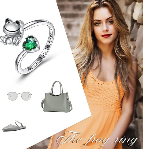 POPLYKE Panda Ring 925 Sterling Silver Panda Adjustable Open Rings Panda Jewelry Gifts for Women Girls Size 7 in Saudi Arabia
