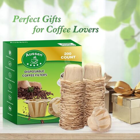 Disposable Coffee Paper Filters Replacement Kerig Filter Fit All Keurig Single Serve Filter Brands Compatible with Reusable Single Serve Pods Keurig Coffee Maker(200 count With Lid) in Saudi Arabia