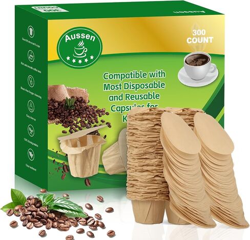 Disposable Coffee Paper Filters Replacement Kerig Filter Fit All Keurig Single Serve Filter Brands Compatible with Reusable Single Serve Pods Keurig Coffee Maker(200 count With Lid) in Saudi Arabia
