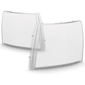 Acanii - لـ [Extra Clear+Huck Offic] 2007-2013 Chevy Silverado Heading Lens Lens Cover Cover Cover Cover Set in Kuwait