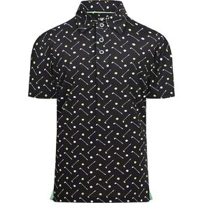 Damipow Boys Golf Shirt Moisture Wicking Youth Polo Shirts Quick Dry Kid Collared Shirt in Kuwait