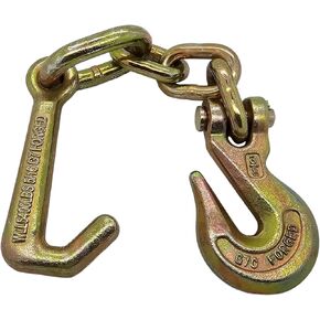 J Hook w/4 Chain Links & 3/8" G70 Hook Cluster Frame Back Grip auto Body dent Puller Repair clamp in Kuwait