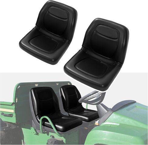 KUAFU Pair Tractor Seat Compatible with John Deere Gator 4X2HPX 4X4HPX XUV 620i XUV 850D F735 F725 F710 Replacement for VG11696 2PCS Plastic Yellow (PU) in Kuwait