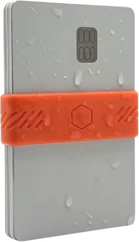 محفظة الحد الأدنى - شريط أموال نحيف EDC للبطاقات والنقد - محفظة الجيب الأمامية البديل - حزام سيليكون مرن (لافندر) in Kuwait