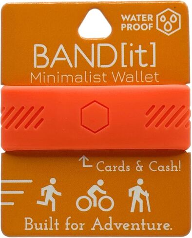 محفظة الحد الأدنى - شريط أموال نحيف EDC للبطاقات والنقد - محفظة الجيب الأمامية البديل - حزام سيليكون مرن (لافندر) in Kuwait