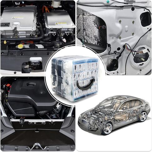 مشابك تثبيت السيارة 1115 قطعة، 32 مشابك من الأحجام الأكثر شعبية، مشابك بلاستيكية للسيارات مع 10 روابط كابلات، مزيل مشبك بلاستيكي واحد للسيارة Ford GM Toyota Honda Chrysler BMW Benz Nissan Subaru Audi Mazda in Kuwait