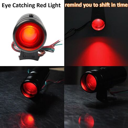 Tacho Gauge Shift Light Car Adjustable Tachometer Shift Alarm Light Blue Light Adjustable RPM Shift Light Universal Tacho Shift Warning Light 1000-11000 Rpm for 4 6 8 Cylinder Engines in Saudi Arabia