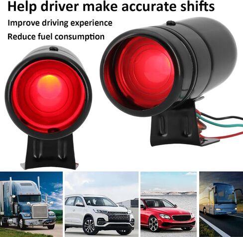 Tacho Gauge Shift Light Car Adjustable Tachometer Shift Alarm Light Blue Light Adjustable RPM Shift Light Universal Tacho Shift Warning Light 1000-11000 Rpm for 4 6 8 Cylinder Engines in Saudi Arabia