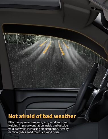 in-Channel Window Rain Guards Fit for Chevy Silverado/GMC Sierra 2500HD 3500HD 2020-2025 Crew Cab Extra Durable Window Visors Window Deflectors Vent Shades Car Accessories-4 pcs 2-Q12 in Kuwait