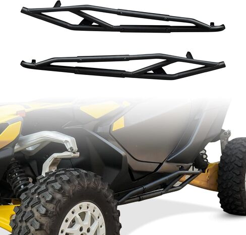 Kewisauto Rock Sliders for Can Am Maverick R 2024+ ، الجانبي الجانبي للحماية من الإطار الجانبي خطوات Nerf Bars Sliders Rock Rock for Can Maverick R X RS 2024+ - أبواب ، استبدل #715007170 in Kuwait