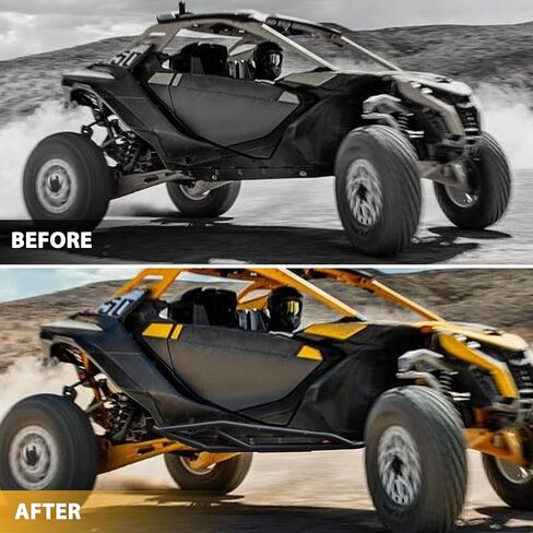Kewisauto Rock Sliders for Can Am Maverick R 2024+ ، الجانبي الجانبي للحماية من الإطار الجانبي خطوات Nerf Bars Sliders Rock Rock for Can Maverick R X RS 2024+ - أبواب ، استبدل #715007170 in Kuwait
