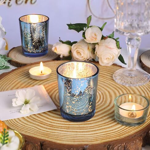 شايات الشاي الذهب شموع حاملي لحفلات الزفاف المركزية ، حاملي الشموع النذرية لحفلات الزفاف منزل الزفاف ، الطاولة - ناخب الزئبق الزئبق ، 24 ٪ in Kuwait