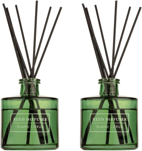 Diffuser Bellevue ، 6 Fl Oz Glass Punduser ، العطور شديدة التركيز مع الزيوت الأساسية ، العطور المنزلية ، الرائحة: البياضات الزرقاء in Kuwait
