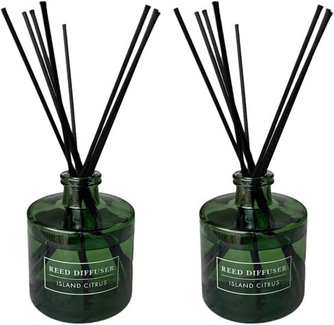 Diffuser Bellevue ، 6 Fl Oz Glass Punduser ، العطور شديدة التركيز مع الزيوت الأساسية ، العطور المنزلية ، الرائحة: البياضات الزرقاء in Kuwait