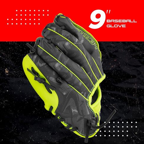 مجموعة Homerun T-Ball - مضرب David Ortiz 3 في 1، بيسبول، حزمة قفازات (مصممة للشباب/الأطفال)، أحمر in Kuwait