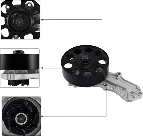 AULINK AW9461 Water Pump with Gasket OE Replacement For 2004-2008 Acura TSX,2003-2007 Honda Accord,2007-2009 CR-V,03 04 05 06 07 08 09 10 11 Element Engine 2.0 2.4L in Saudi Arabia