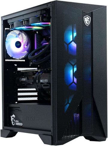 MSI Aegis RS (Tower) Gaming Desktop, Intel Core i7-12700K, GeForce RTX 3080, 32GB Memory (Dual-CHL), 1TB SSD + 2TB HDD, WiFi 6E, Liquid Cooling, USB Type-C, VR-Ready, Windows 11 Home (12TE-257US) in Saudi Arabia
