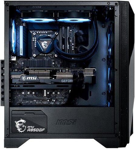 MSI Aegis RS (Tower) Gaming Desktop, Intel Core i7-12700K, GeForce RTX 3080, 32GB Memory (Dual-CHL), 1TB SSD + 2TB HDD, WiFi 6E, Liquid Cooling, USB Type-C, VR-Ready, Windows 11 Home (12TE-257US) in Saudi Arabia