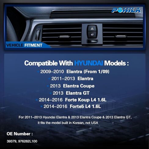 استبدال صمام التوسع A/C لـ Hyundai Elantra 2009-2013 ، Elantra Coupe 2013 ، Elantra GT 2013 & Kia Forte Koup 2014-2016 ، Forte5 2014-2016 ، استبدل# 976262L100 in Saudi Arabia