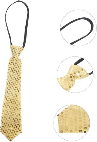 Toyandona requin bow tie necktie rhinestone glitter tie man sparkle parts props neckties just juctie juctie in Kuwait