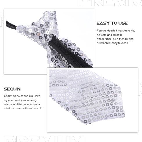 Toyandona requin bow tie necktie rhinestone glitter tie man sparkle parts props neckties just juctie juctie in Saudi Arabia