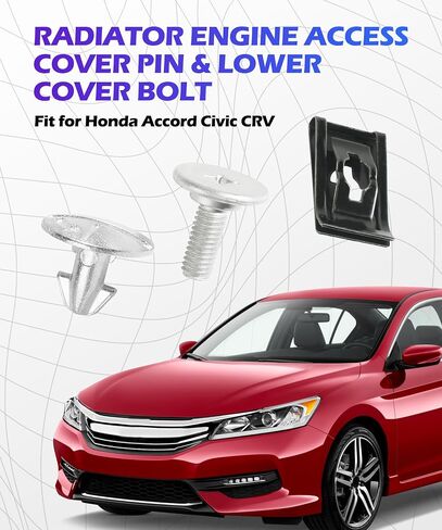 Engine Splash Shield Skid Plate Screws,Car Accessories Automotive Clips,Lower Cover Pin Screws and Clips,Car Engine Cover Pin Bolts Kit,Replacement 90674-TY2-A01 90105-TBA-A00 (14PCS) in Kuwait
