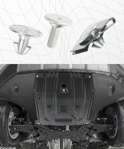 Engine Splash Shield Skid Plate Screws,Car Accessories Automotive Clips,Lower Cover Pin Screws and Clips,Car Engine Cover Pin Bolts Kit,Replacement 90674-TY2-A01 90105-TBA-A00 (14PCS) in Kuwait