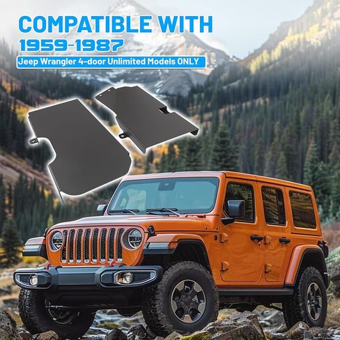 لوحة زحف خزان الوقود Kuafu متوافقة مع 2007-2018 Jeep Wrangler 4 أبواب غير محدودة النماذج الفولاذ المطلي بالمسحوق فقط in Saudi Arabia