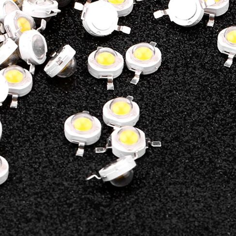 Garosa LED Lamp Beads, 1W High Power LED Light Beads LED Lamp SMD Chip Light Bulb for Home, Studio, Exhibition Foodlight Spotlight Bulb Replacement (Warm White 3000K) in Saudi Arabia