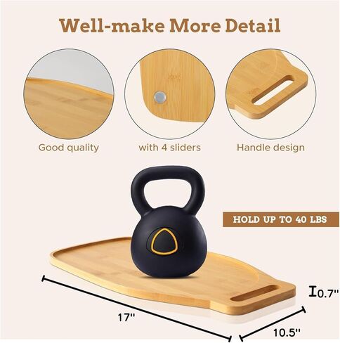 حصيرة منزلقة من الخيزران لخلاط أدوات المطبخ، وسادة حصيرة منزلقة لتحرك الخلاط متوافقة مع خلاط حامل رأس مائل 4.5-5 كيو تي، حصيرة منزلقة لأجهزة المطبخ، ملحقات خلاط مساعدات المطبخ، مع مقبض in Kuwait