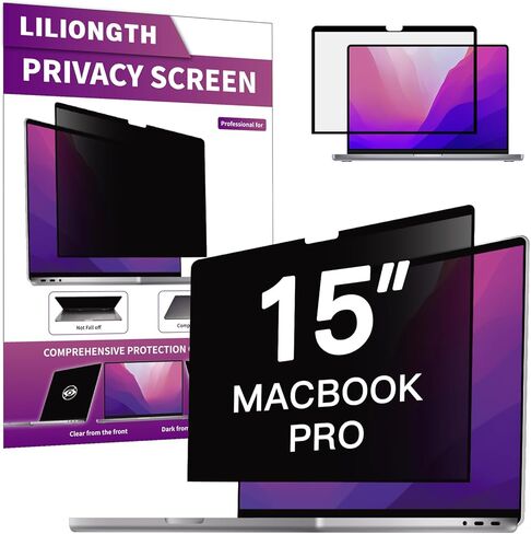 شاشة خصوصية LILIONGTH متوافقة مع جهاز MacBook Air 14 بوصة (2021-2023، M1، M2، M3)، درع فلتر خصوصية الكمبيوتر المحمول وواقي ضد الضوء الأزرق (الطراز: A2442، A2779، A2918، A2992) in Kuwait
