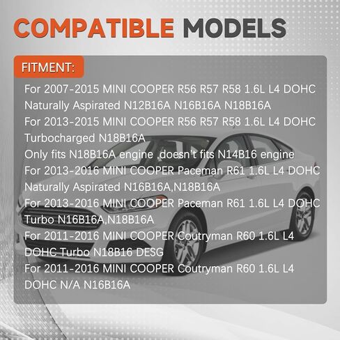 سلسلة توقيت العادم السد Sprockets VVT GEAR W/BOLTSCOMPATIBLE مع MINI COOPER N16B16A 2007-2016 أجزاء ما بعد السوق in Kuwait