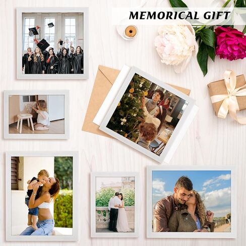 7x9 إطار صورة أبيض ، طبيعية ريفي 9x7in صورة/صورة/ملصق/إطار فني ، شنق الجدار/الطاولة ، معرض العرض الأفقي/العمودي معرض العائلة التذكارية in Kuwait