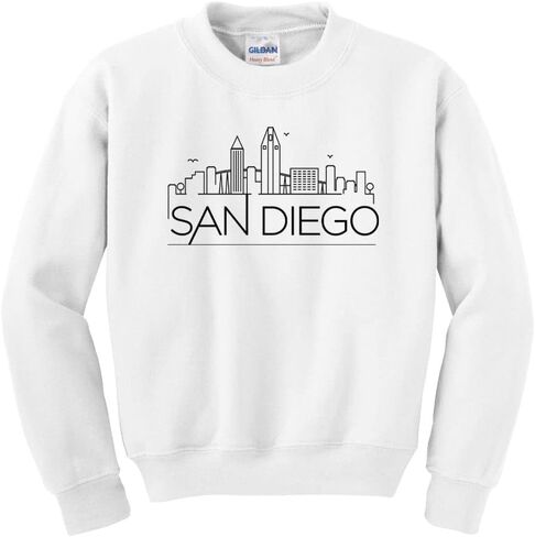 Skyline San Diego California Kids Sweatshirt Youth in Saudi Arabia