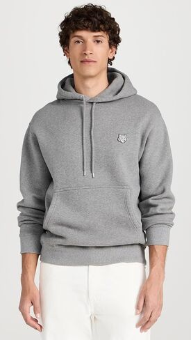 Maison Kitsuné Men's Bold Fox Head Patch Comfort Hoodie in Saudi Arabia