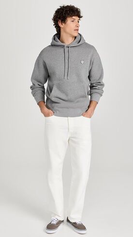 Maison Kitsuné Men's Bold Fox Head Patch Comfort Hoodie in Saudi Arabia