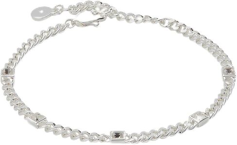 Alex and Ani AA7398239SS، سوار سلسلة كبح جوهرة الميلاد، فضي لامع، أزرق، سبتمبر، أساور in Saudi Arabia