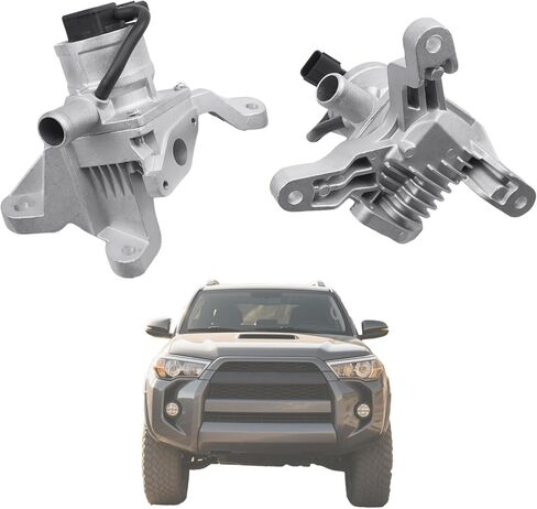 25701-31014 25702-31014 LH & RH مجموعة صمام التحكم في انبعاثات LH و RH ملاءمة لتويوتا 4Runner 2010-2023 FJ Cruiser 2007-2014 Tundra SR5 2010-2015 Land Cruiser Prado 2010-2017 استبدال 2570131014 2570231014 in Kuwait