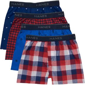 Hanes Boys' Boxer Briefs W/Comfortsoft Waistband, Assorted 4-Pack in Saudi Arabia