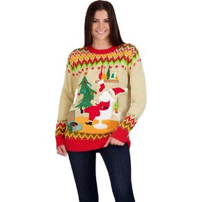 Holiday Hype Women's and Festive Ugly Christmas Holiday Party Pull Over Sweater, Men’s, Women’s, Unisex in Saudi Arabia