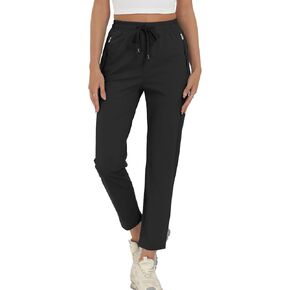 سروال سروال سروال سروالز النشط تمتد على السراويل غير الرسمية مع الجيب الرمز البريدي الخفيف الوزن الجري للمسلسلات الرياضية للنساء in Kuwait