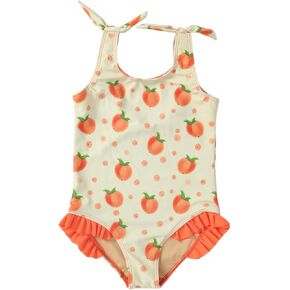 Portakal Girls One Piece Swimsuit Vibrant Cute Quick Dry Beach Swimwear Bathing Suits in Kuwait