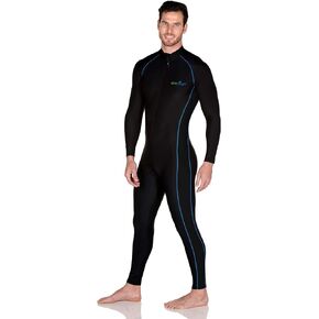 EcoStinger® Men Full Body Swimsuit Stinger Suit UPF50+ Chlorine Resistant Black Royal Stitch in Saudi Arabia